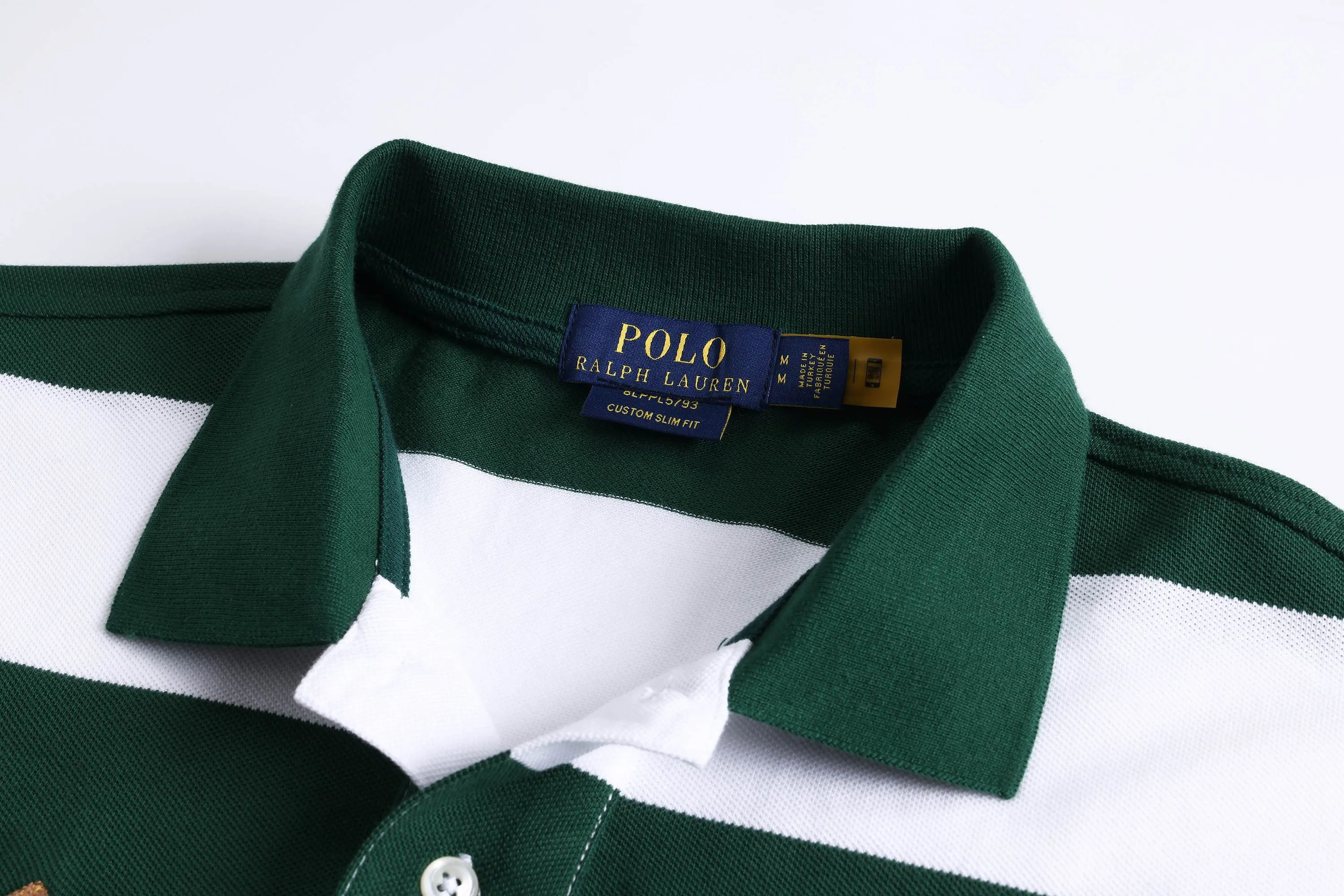 P196 Item No.: 8503 Paul polo small label striped polo shirt short-sleeved (pure cotton) Size: S-XXL
